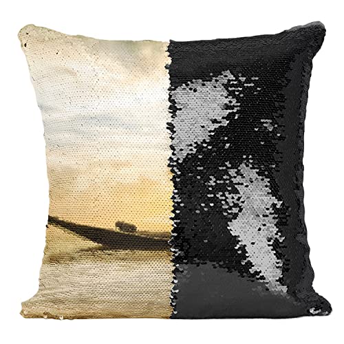 Coussin Sequin Paillettes Pêcheur Traditionnel Idée Cadeau Originale Original