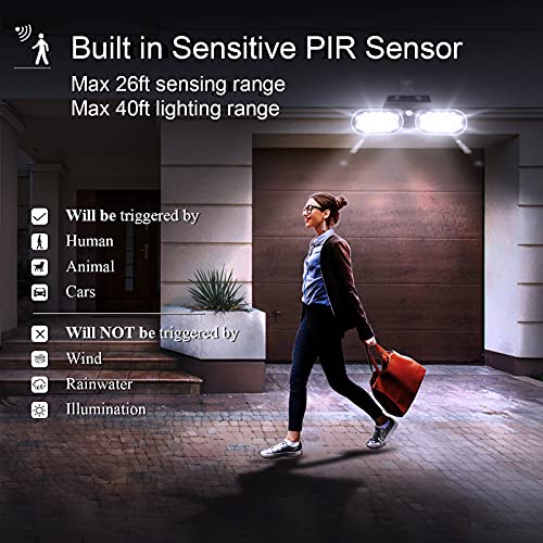 Emaner YH0518-PIR FLOOD & SECURITY LIGHT Motion Solar Lights Outdoor, Solar Floodlight, Stay On Or Motion Sensor Mode, Dusk To Dawn Security Light thumb #4