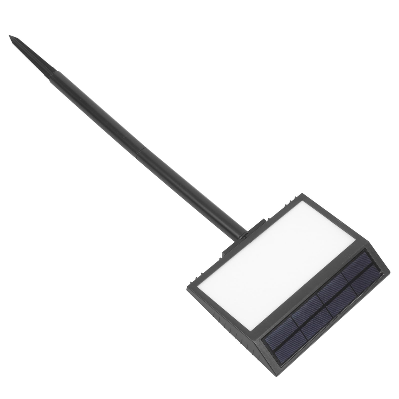 PRETYZOOM Lampada Esterna Solare LED Display Digitale Chiaro e Sensore Crepuscolare, Targa Numero Civico in Plastica Nera per Illuminazione Casa Giardino