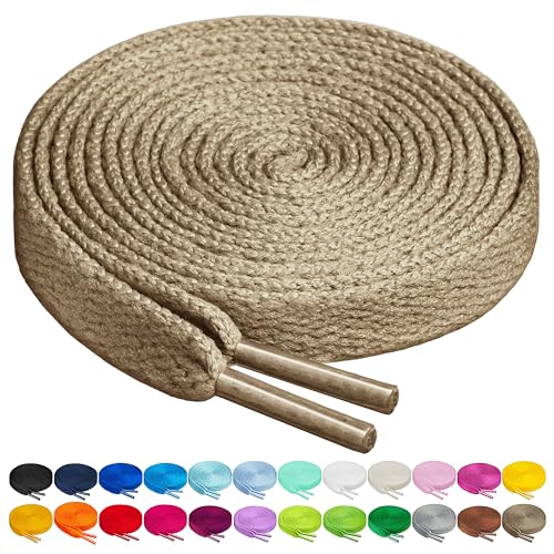 Image of Birch Shoelaces in 27 Colors Flat 5 /16 inch Shoe Laces in 4 Different Lengths