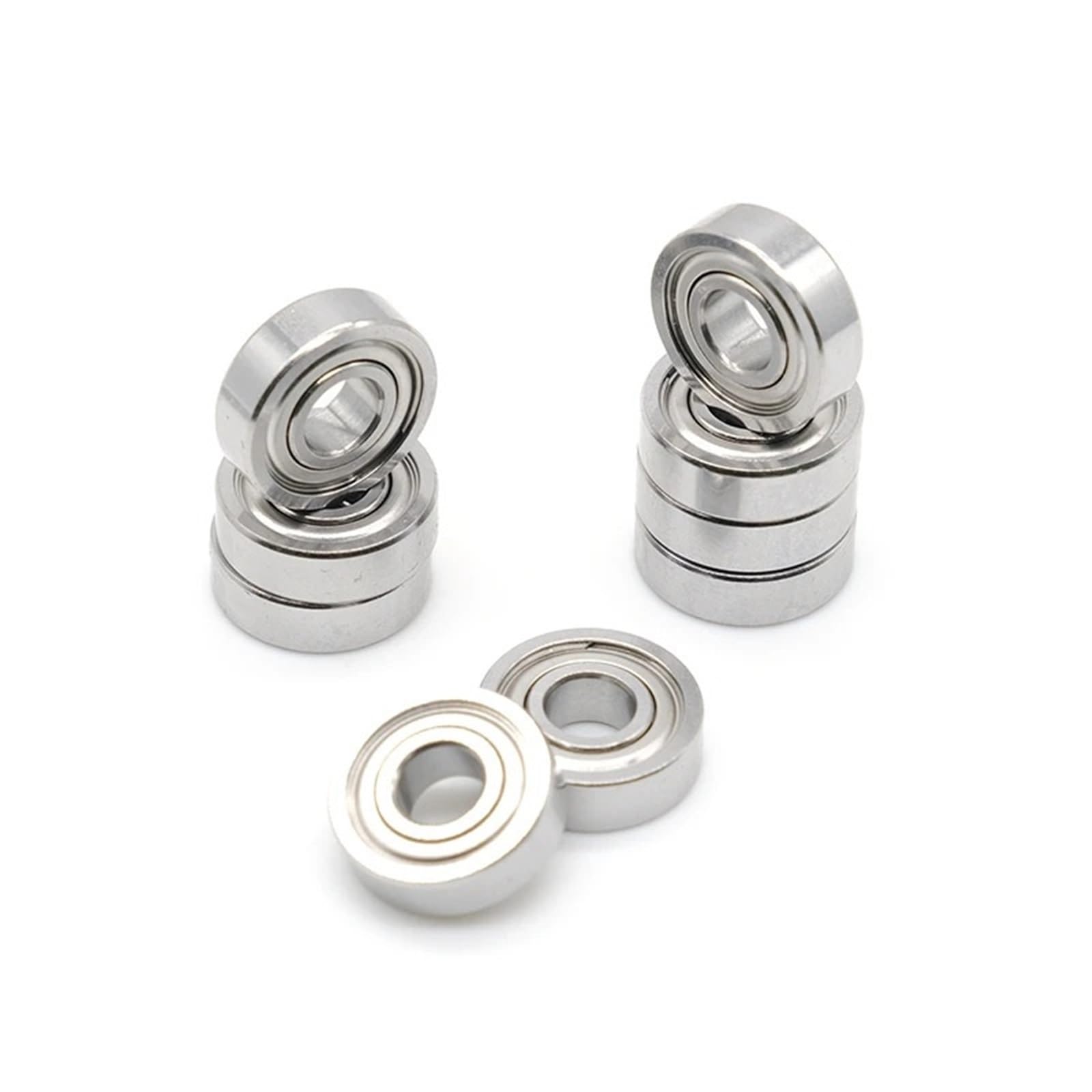 10 rodamientos de bolas de acero inoxidable S 695 ZZ, 5 x 13 x 4 mm, ABEC-9