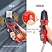 KAIWEETS HT206B Digital Clamp Meter T-RMS 6000 Counts, Multimeter Voltage Tester Auto-ranging, Measures Current Voltage Temperature Capacitance Resistance Diodes Continuity Duty-Cycle (AC Clamp Meter)