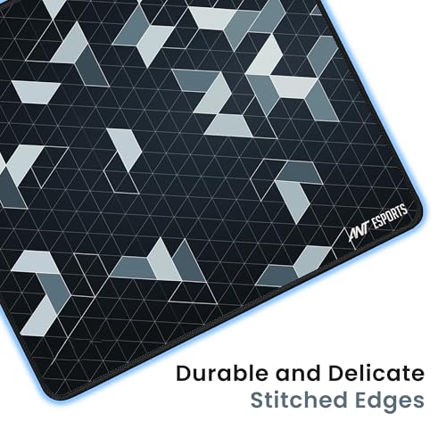 Ant Esports Prism Mouse Pad with Anti-fray Stitching, Waterproof Surface & Non-Slip Rubber Base with Stitched Edges Gaming Mouse Mat for Laptop,... - Image 6