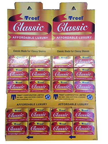 Treet Classic Double Edge Safety Razor Blades, 200 blades (20x10) Treet Classic Double Edge Safety Razor Blades, 200 blades (20x10)