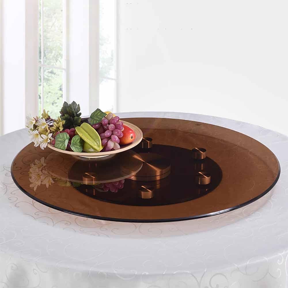 Plateau tournant verre trempé Lazy Susan rond pour table