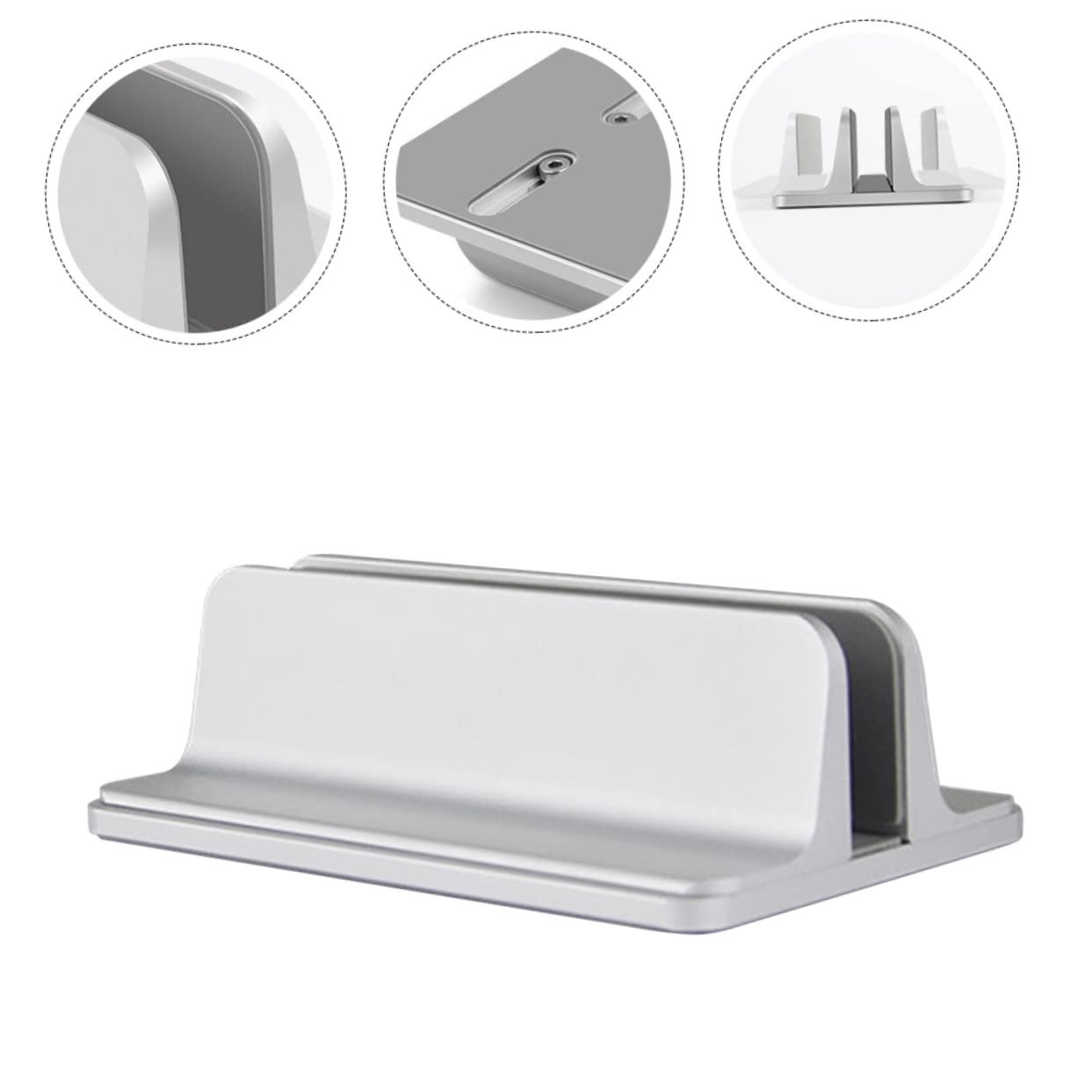 Housoutil Supporto Per Laptop in Lega Di Alluminio Tipo Verticale Supporto Da Scrivania Base Per Notebook