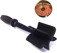 Meat Chopper,Ground Beef Masher,Multifunctional Heat Resistant Nylon Hamburger Chopper, Non Stick Blends and Mashes Nylon Ground Meat Chopper Utensil, Mix Chopper, Black