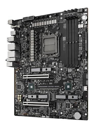 ROG Crosshair X870E Hero ATX, 18+2+2 stadi di alimentazione, slot DDR5, PCIe 5.0, le GPU di nuova generazione, cinque slot M.2, Wi-Fi 7, USB4, AI Overclocking, Slot PCIe Q-Release Slim - Scheda madre - Immagine 6