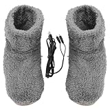 ifundom Zapatos Eléctricos USB para Hombres Zapatos Cálidos Calefacción para Uso Invierno Dentro de Casa