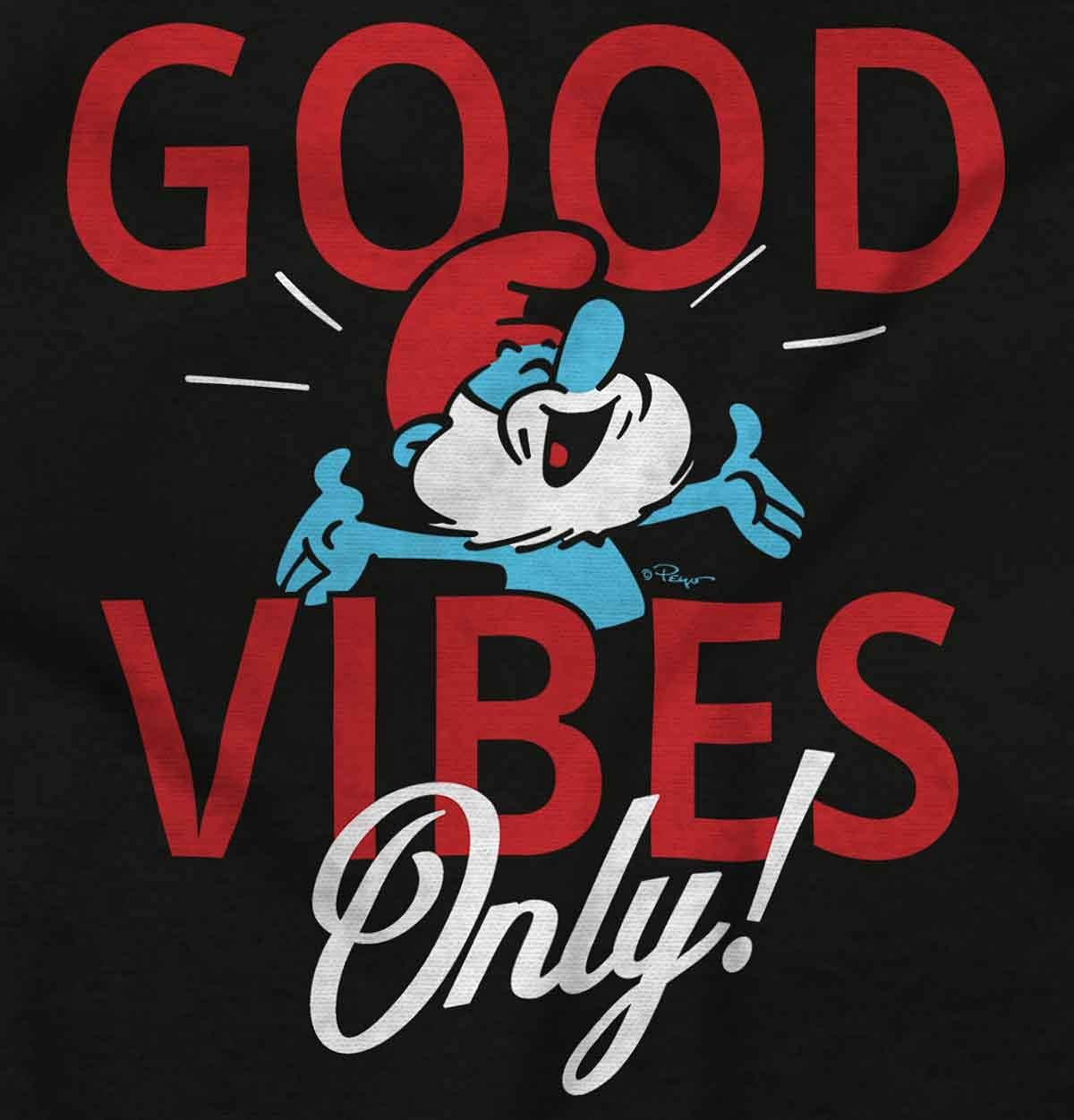 Brisco Brands Retro Papa Smurf Positivity Quote Hoodie Sweatshirt Women Men