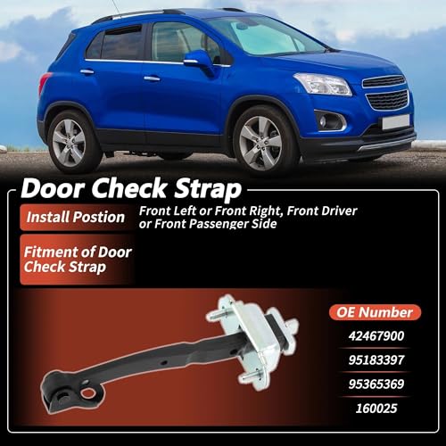 Charnière latérale de porte avec sangle de contrôle robuste pour SUV Trax