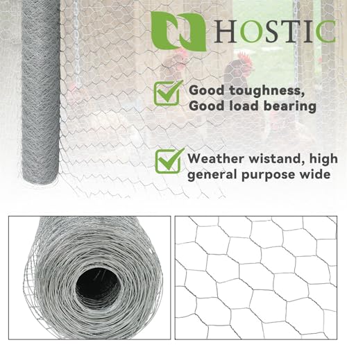 6FTx150FT Chicken Wire Netting Galvanized Wire Mesh Hexagonal for Poultry Garden Fencing Barrier