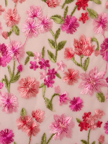 Adrianna Papell Women's Floral Emb Halter Midi Dress3