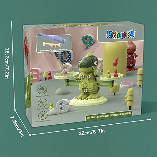 Image of Kidology Monkey Balance Counting Toys|Cool Math Educational Board Gamefor Kids Preschool Game|Educational Number Learning Toy|Fun Children's Gift Kids Toy (Dinosaur)|Multicolor