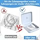 WUIOWPPIC Zahnspangendose Gebissdose, Zahnspangendose Spangendose, Zahnschiene Box, Spangendose, Dose für Zahnprothese, Prothesenbox(Weiß)