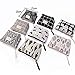 Shuiniba Portable Large Capacity Print Cosmetic Bag Travel Makeup Bag Toiletry Bags 8.3 x 5.1inch - Grey