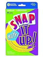 Learning Resources Snap It Up! Math: Addition/Subtraction Card Game, 90 Cards, 2-6 players, Grades 1+, Ages 6+