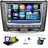 5G WiFi 8 Core Car Stereo for Lexus IS250 IS300 IS350 2009-2012 with Carplay & Android Auto - 4+64G Android 15 Touchscreen Radio with DSP/GPS Navigation/Cooling Fan/AHD Rear View Camera