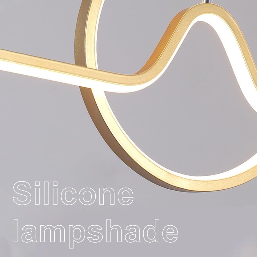 żyrandol, Liniowe lampy wiszące LED 38 W do korytarza, biura, sypialni(Gold)