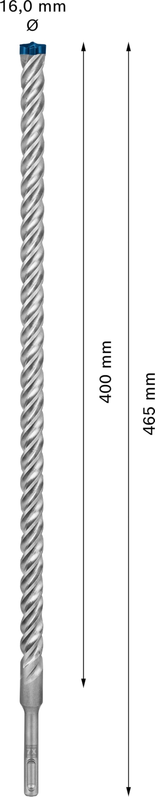 Bosch 1x Punta per martelli EXPERT SDS plus-7X (per Pietra morbida, Pietra dura, Ø 16,00 mm, Professional Accessorio Martello perforatore)