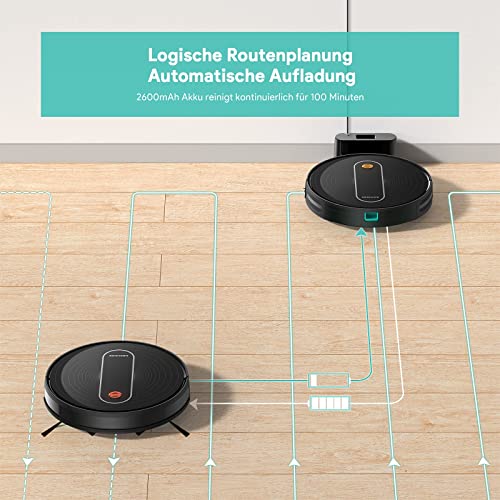 DEENKEE Saugroboter 1500Pa Staubsauger Roboter 2in1 Staubsauger Roboter mit 6 Reinigungsmodi, Super Slim Leiser… - Image 7