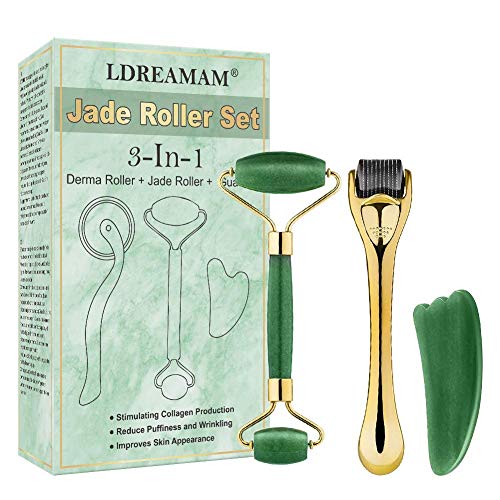Kagera Derma Roller | Premium Facial Skin Care | Titanium 0.25mm Microneedling Tool | Micro Needle | Dermaroller | Beauty Face Device | 540 Microneedles