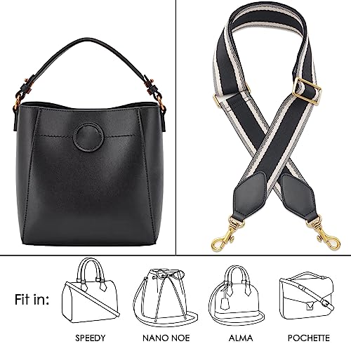 Image of Purse Strap Replacement Crossbody Wide Shoulder Strap Adjustable Canvas Straps Handbag Strap Replacement Belts