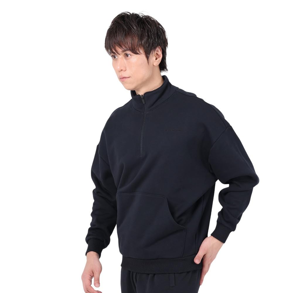Oakley Men's Soho 1/4 Zip Sweatshirt, Blackout, XL