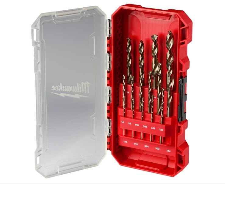 Milwaukee RED Helix Cobalt Drill Bit Set 15pc