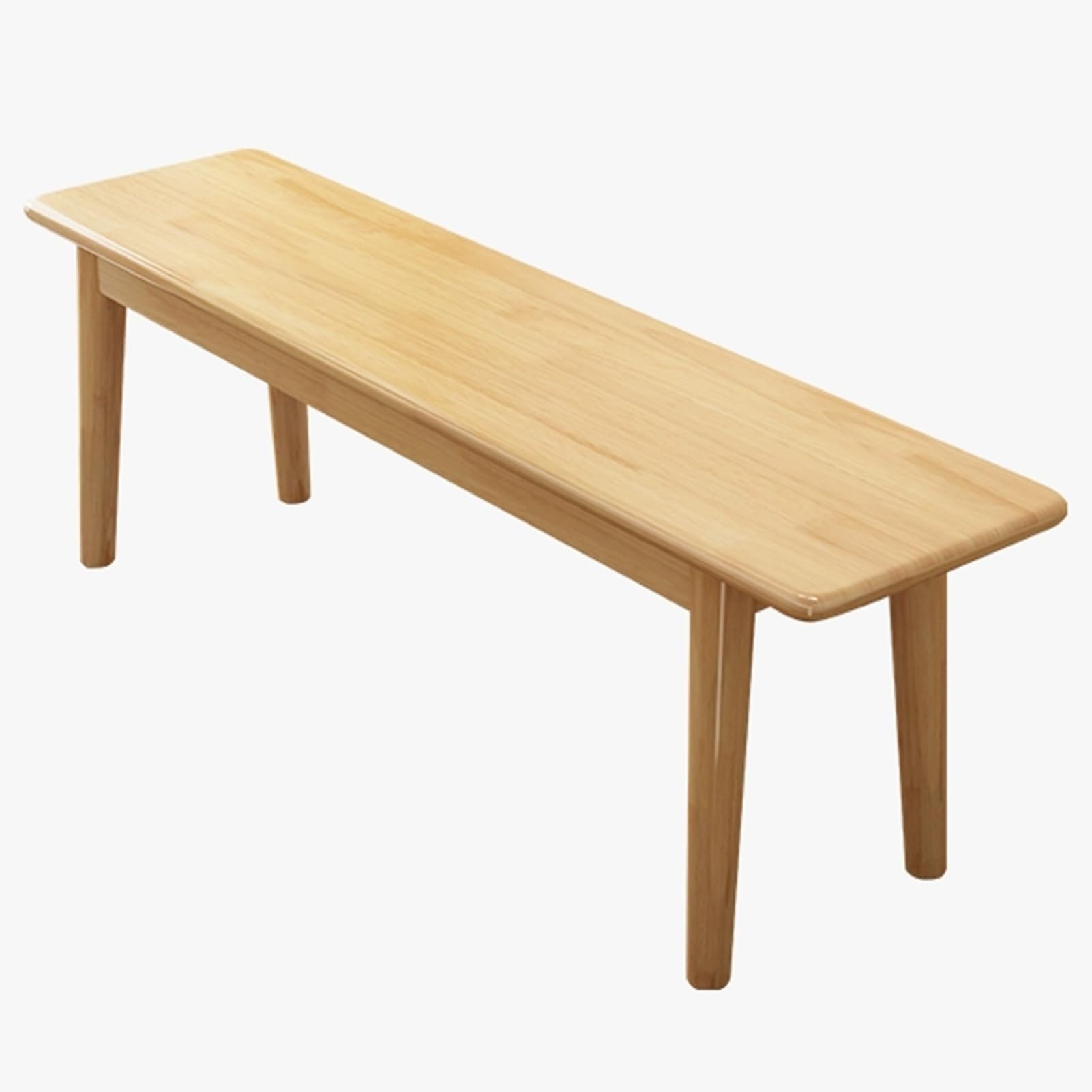 Generico Panca da Pranzo in Legno massello con Tavolo angolare Arrotondato – Panca Robusta e Stabile per Soggiorno, Sala da Pranzo, corridoio e Camera da Letto – Marrone (100 cm/39,3 Pollici)