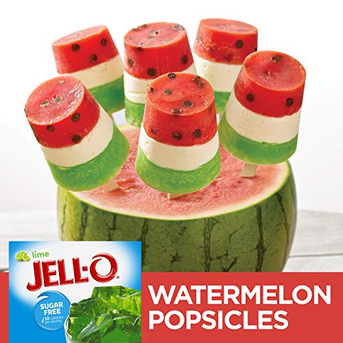 Image of Jell-O Lime Sugar-Free Gelatin Mix (0.6 oz Boxes, Pack of 6)