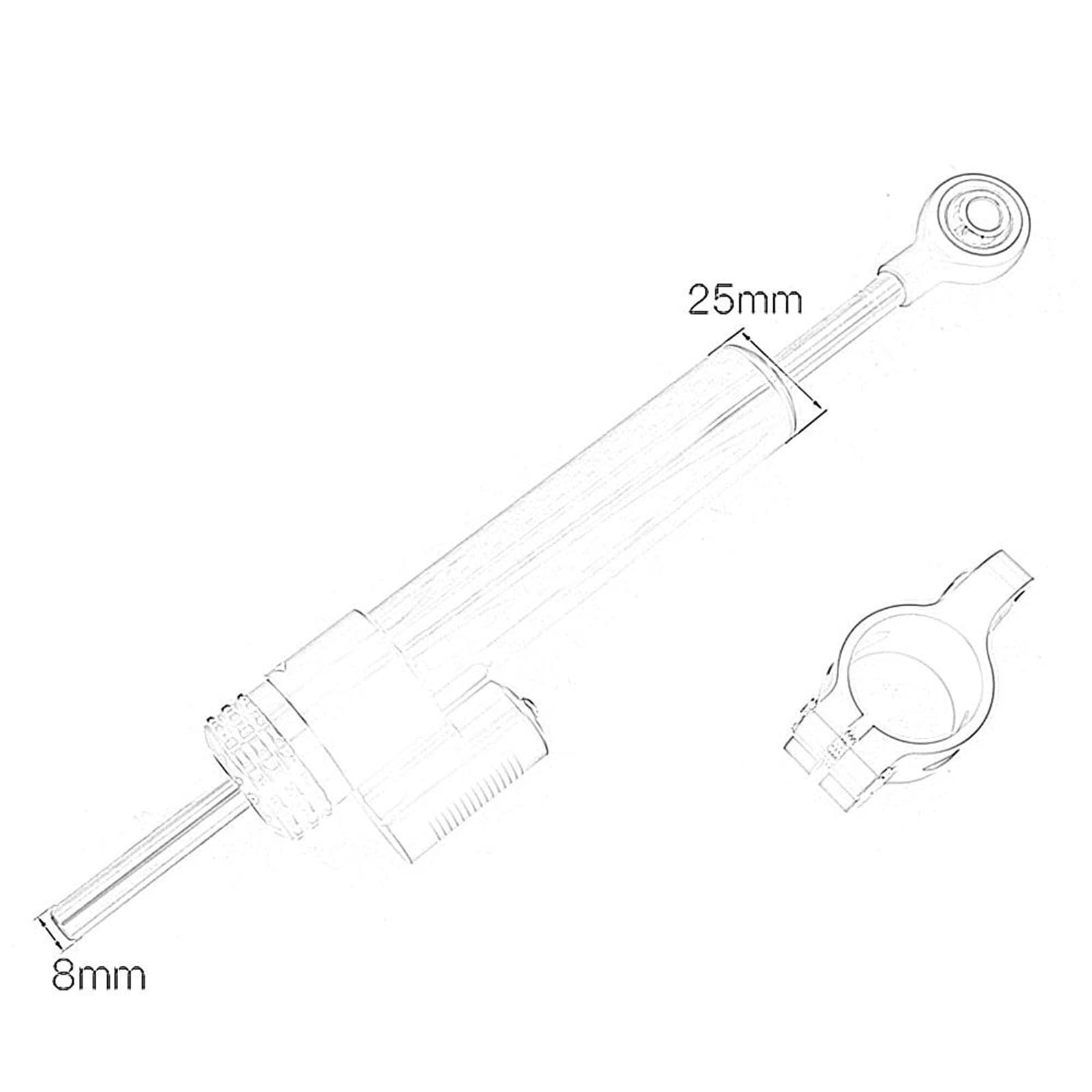 Accessori Universali Per Moto Stabilizzatore Ammortizzatore Di Sterzo CNC Ammortizzatori Regolabili Per Motocicli Sport Bike Scooter Elettrico