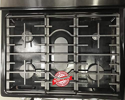 Premium Plus Stove Protectors for GE Gas Range Model JGB660SEJSS, Custom Cut, Easy to Clean Stove Liner, Made in the USA. - Thumbnail 6