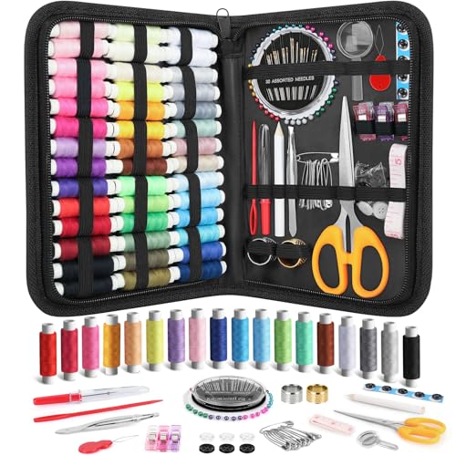 Coquimbo Sewing Kit Travel for Adults, 160 Pieces Sewing Supplies