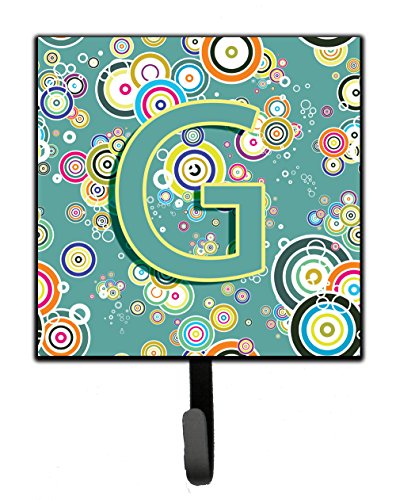 Caroline's Treasures CJ2015-GSH4 Letter G Circle Circle Teal Initial Alphabet Leash or Key Holder, 7Hx4.25W, Multicolor