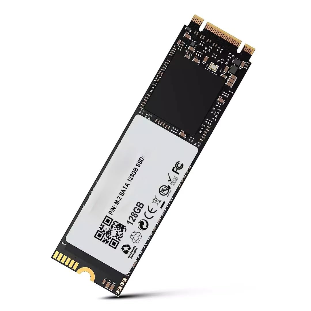 128GB M.2 2280 SATA Internal SSD | Fast Boot & App Load | Laptop & Desktop Compatible | 5-Year Warranty