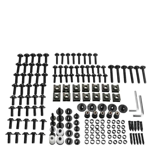 Tornillos de motocicleta en aluminio de alta resistencia negra