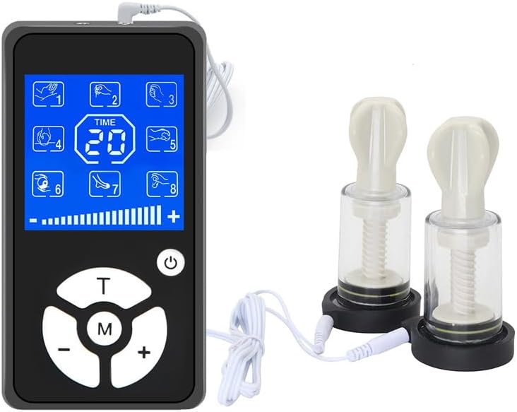 Clips de pezón de descarga eléctrica con 8 modos, 20 niveles, abrazaderas de pezón, kit estimulador de chupones de pezón, juguetes sexuales para