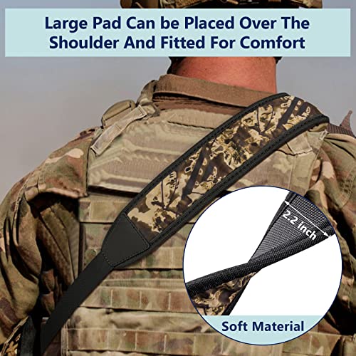 EZshoot Shotgun Sling with Swivels and Widened Anti-Slip Pad, Camo Black - image 3