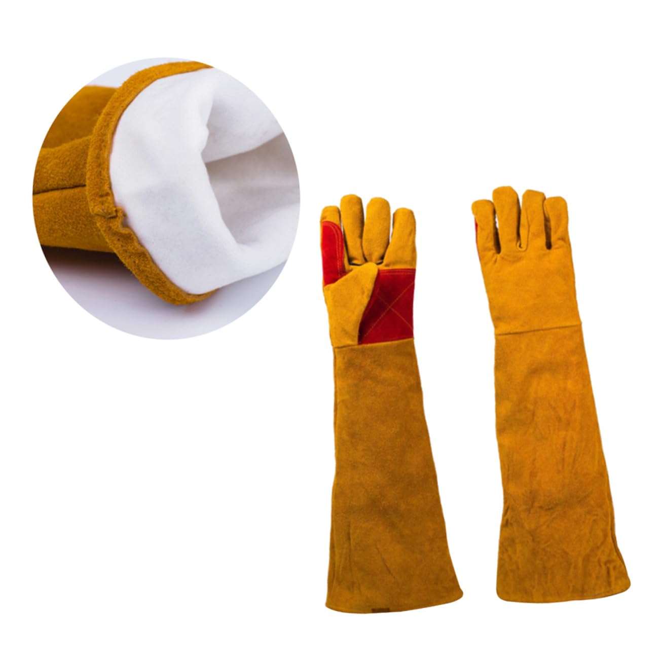 Moufles de Soudage en Cuir Bovin Résistants à L'usure 60 Cm