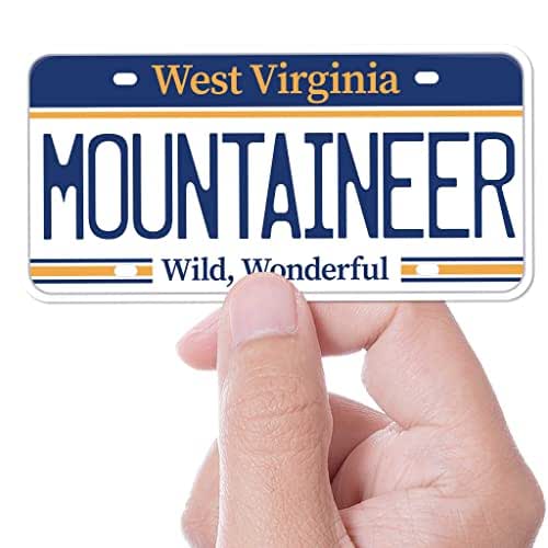 Mountaineer West Virginia License Plate Bumper Sticker for