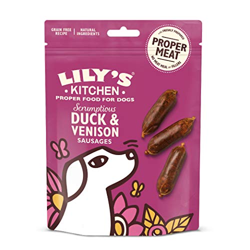 Lily's Kitchen Friandises Saucisses de Canard/Cerf Scrumptious pour Chien 8 Unités 70 g