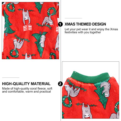 VILLCASE Trajes de Natal para cães de estimação pequenos Fofa árvore de Natal Projeto preguiçoso Rou