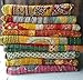 RAJORA ENT US Indian Wholesale Handmade Cotton Kantha Quilts Vintage Bed Cover Throw Blanket Reversible Tribal Boho Bedding Bedspread Twin Size 54x84 Inches Multicolor Patchwork