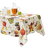 Benson Mills Botanique Indoor / Outdoor Fruit Design Spillproof Tablecloth (60