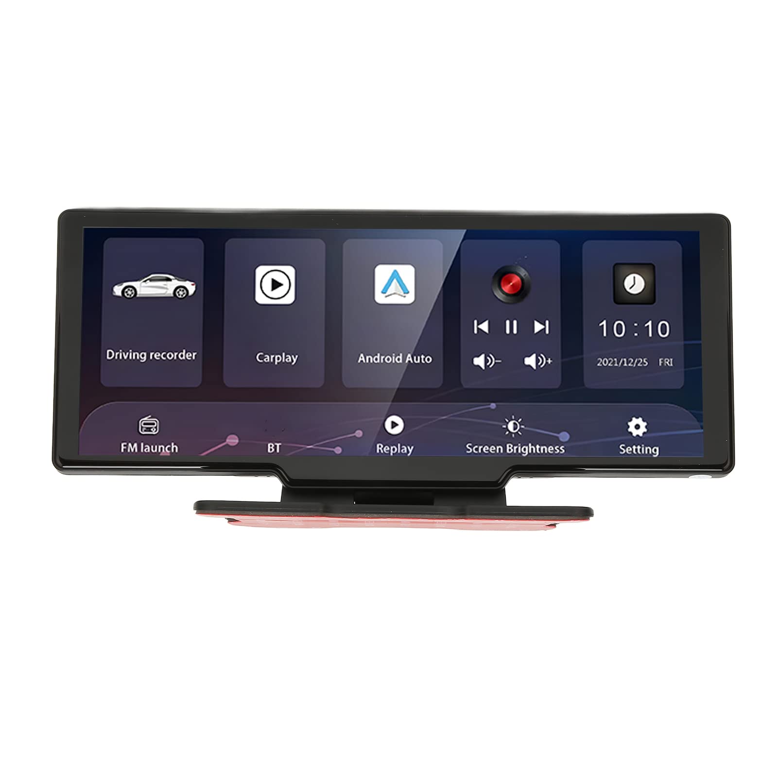 Caméra de Tableau de Bord WiFi 2,4/5 GHz sans Fil, Enregistreur de Conduite de Voiture BT5.0 avec Surveillance du Stationnement, Contrôle des Applications Mobiles, Prise en