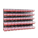 56 stck. Box mit Deckel + Wandregal 120 x 80 cm, Stapelboxen Schüttenregal Sichtlagerkästen Lagersystem