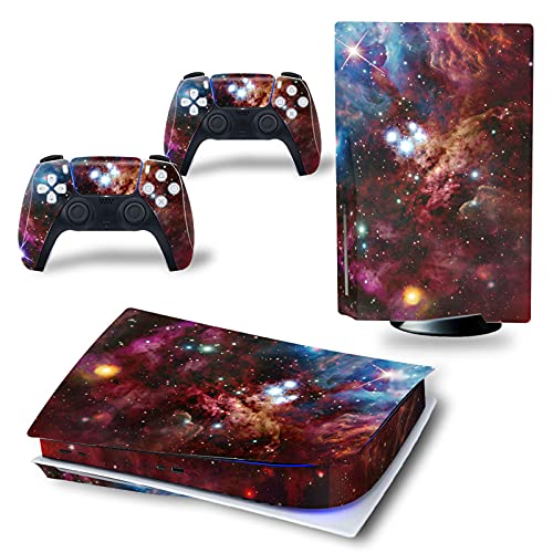 SUKDO Calcomanías Compatibles con La Edición del Disco PS5, Protector De La Etiqueta Engomada De La Piel Pegatina De Vinilo Cover