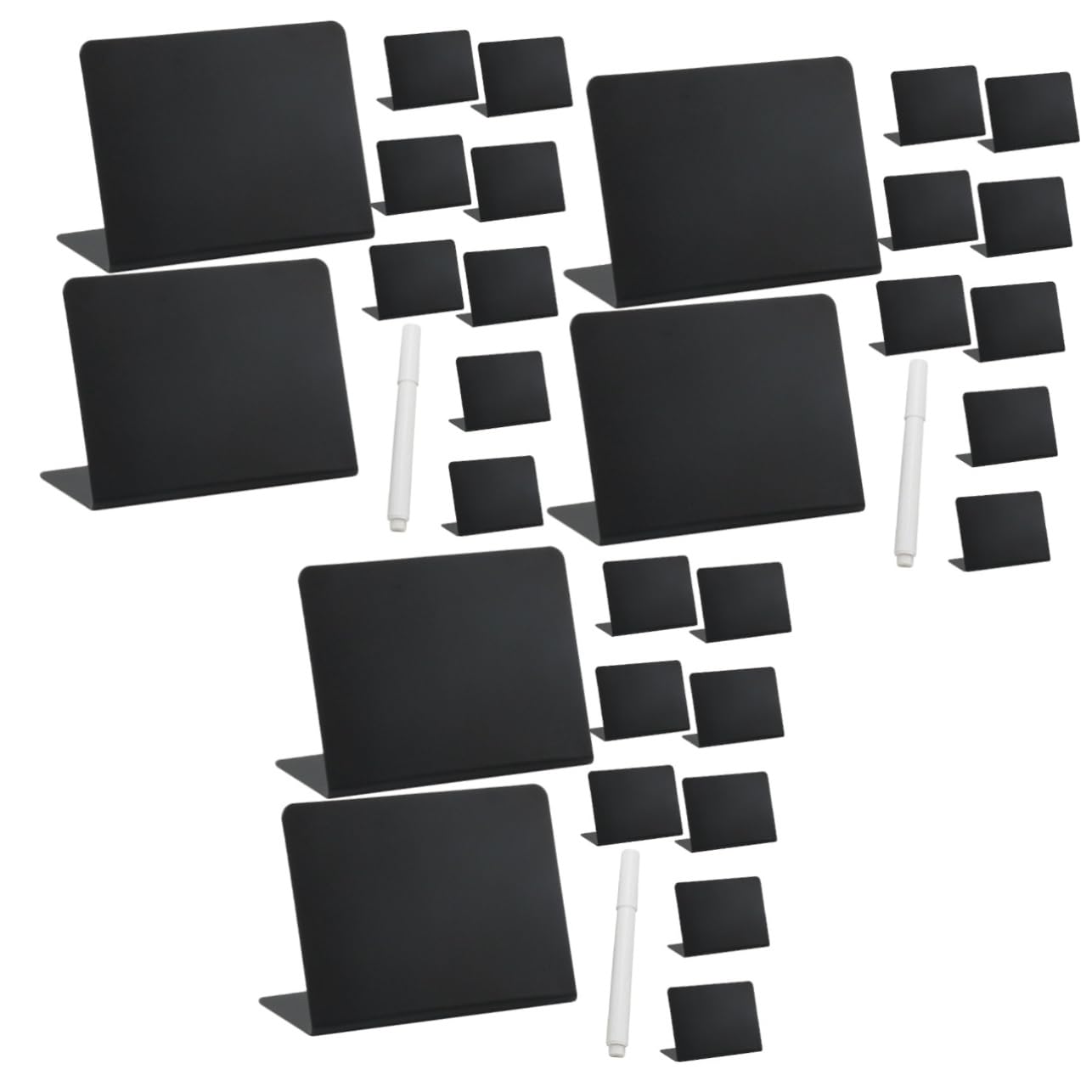 3sätze Mini Kreidetafel Teiliges Förmiges Abwischbares Memoboard Mit Stift Für Hochzeiten Partys Namensschilder Und Preisetiketten Wiederverwendbar Und Stabil