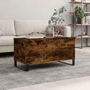 Sdweho7 Couchtische Höhenverstellbar Räuchereiche Kaffeetisch